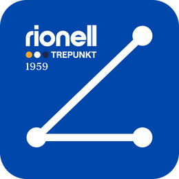 Rionell Tryggve trepunktsbälte korrekt placerat över bröst och höft